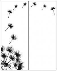 Пескоструйный рисунок Цветы 1046